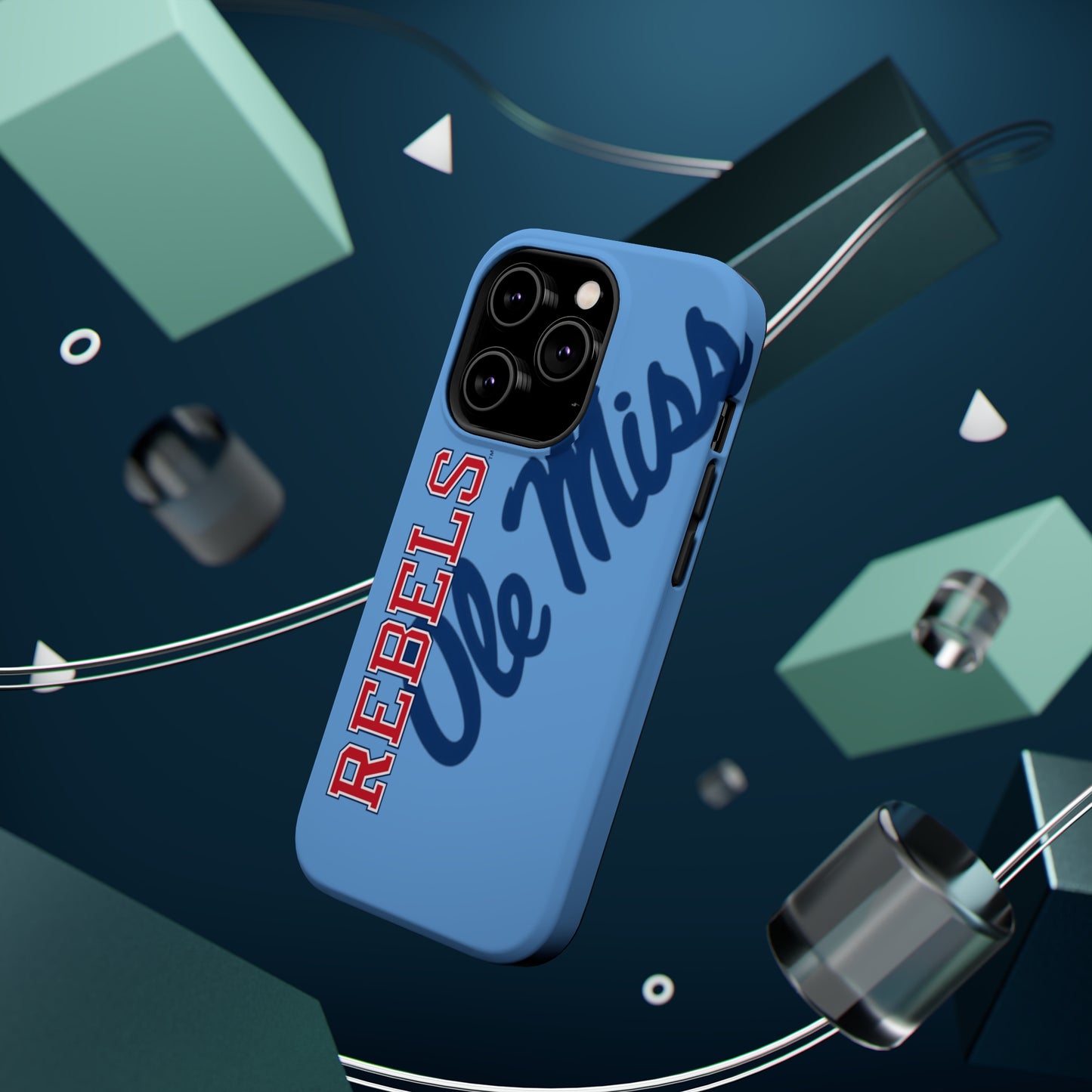 Ole Miss Rebels Iphone 14 MagSafe Tough Case (Blue)