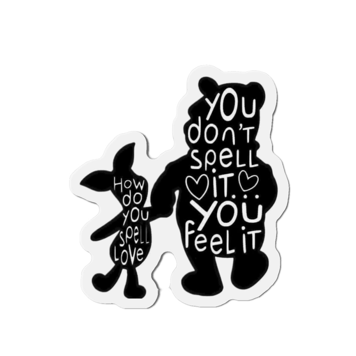 Pooh & Piglet Die-Cut Magnets