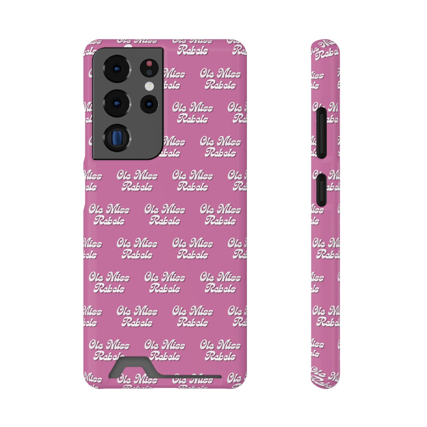 iPhone and Samsung Ole Miss Rebels (PINK) Phone Case With Card Holder