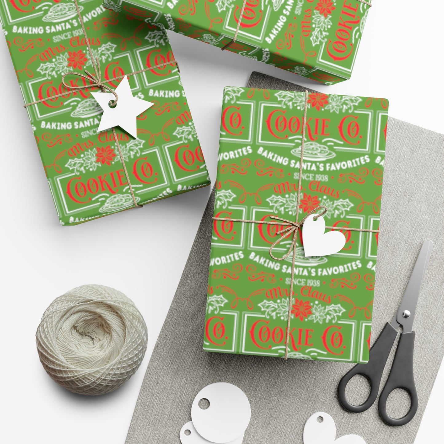 Mrs. Clause Cookie Company Gift Wrap Papers