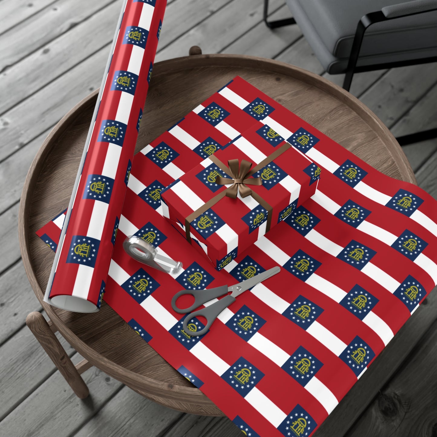 Georgia Flag Gift Wrap Papers