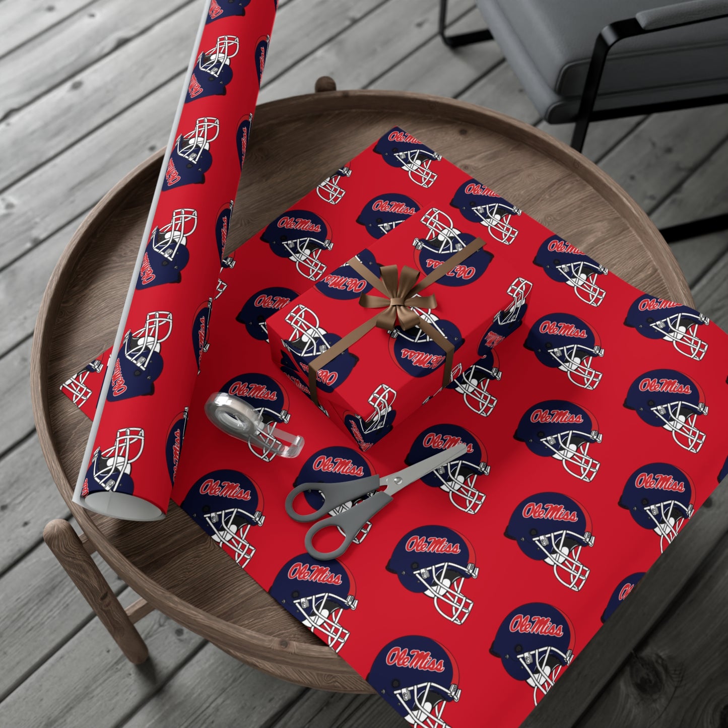 Ole Miss Football Gift Wrap Papers