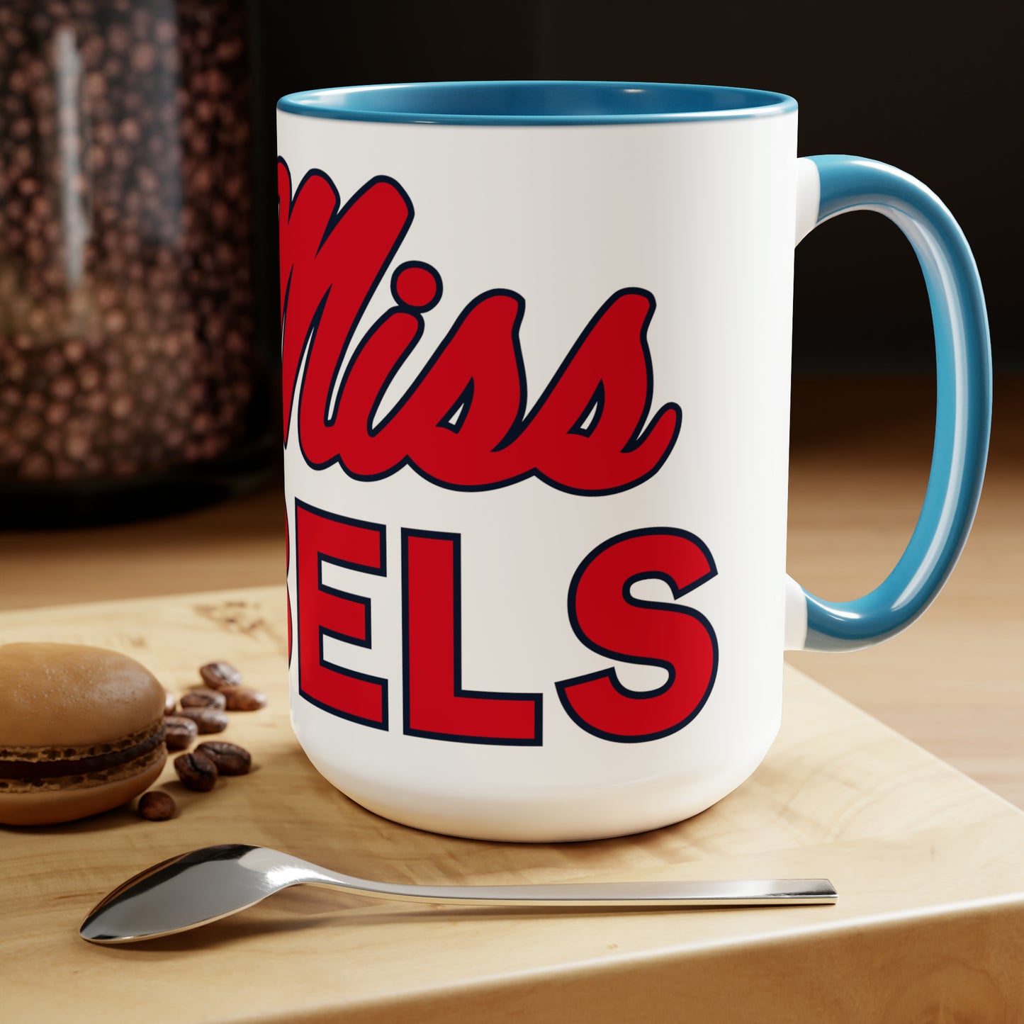 Ole Miss Rebels Two-Tone Coffee Mugs, 15oz