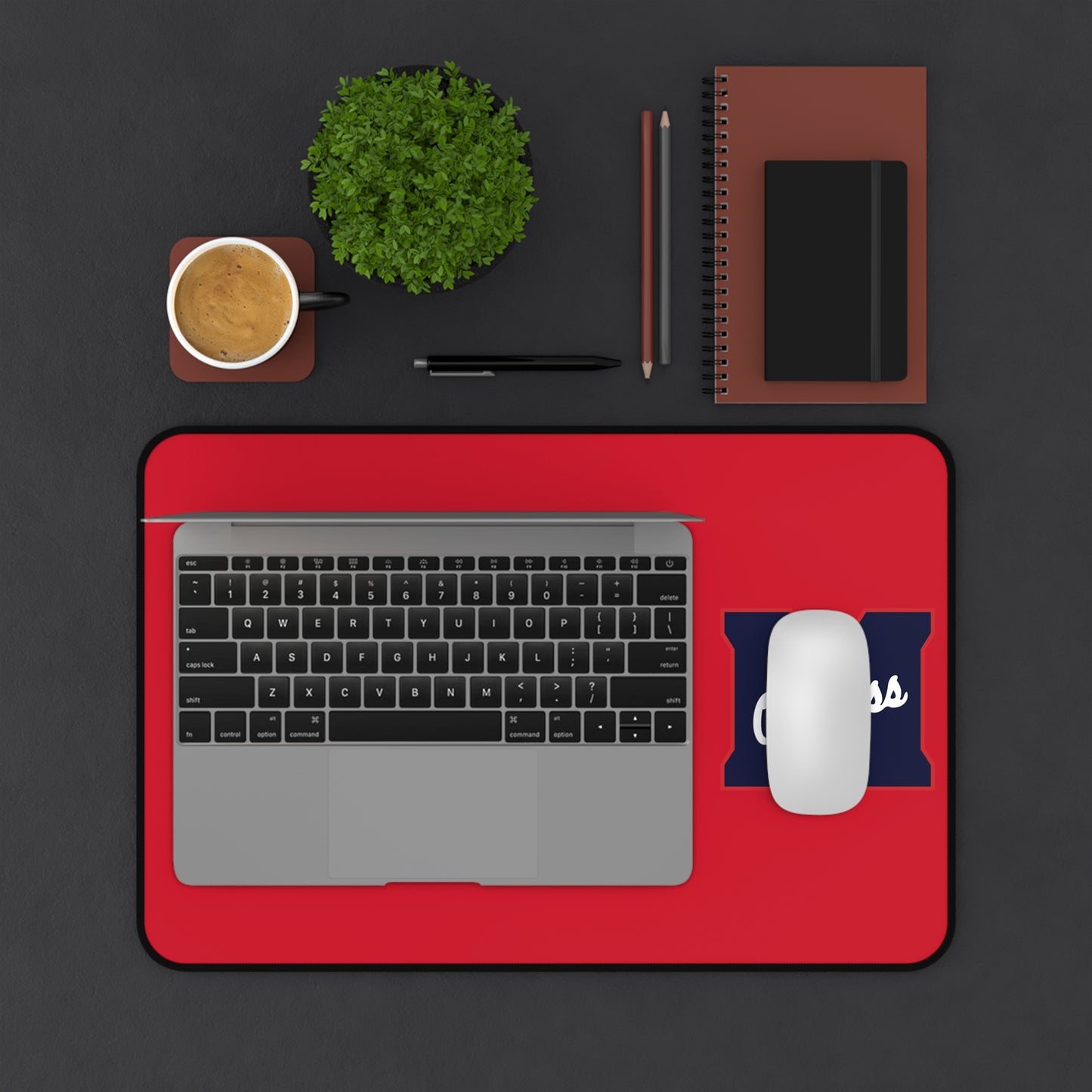 Red M Ole. Miss Desk Mat
