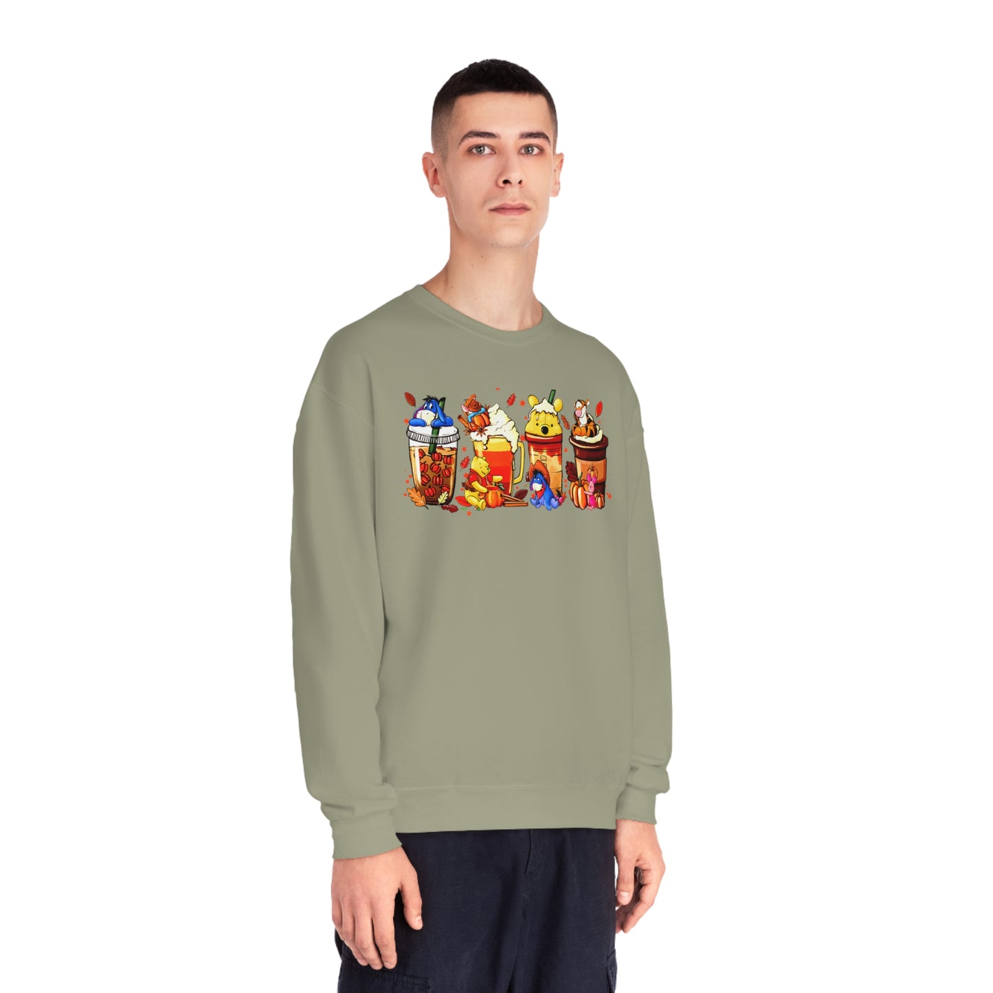 Pooh Bear Latte Unisex NuBlend® Crewneck Sweatshirt