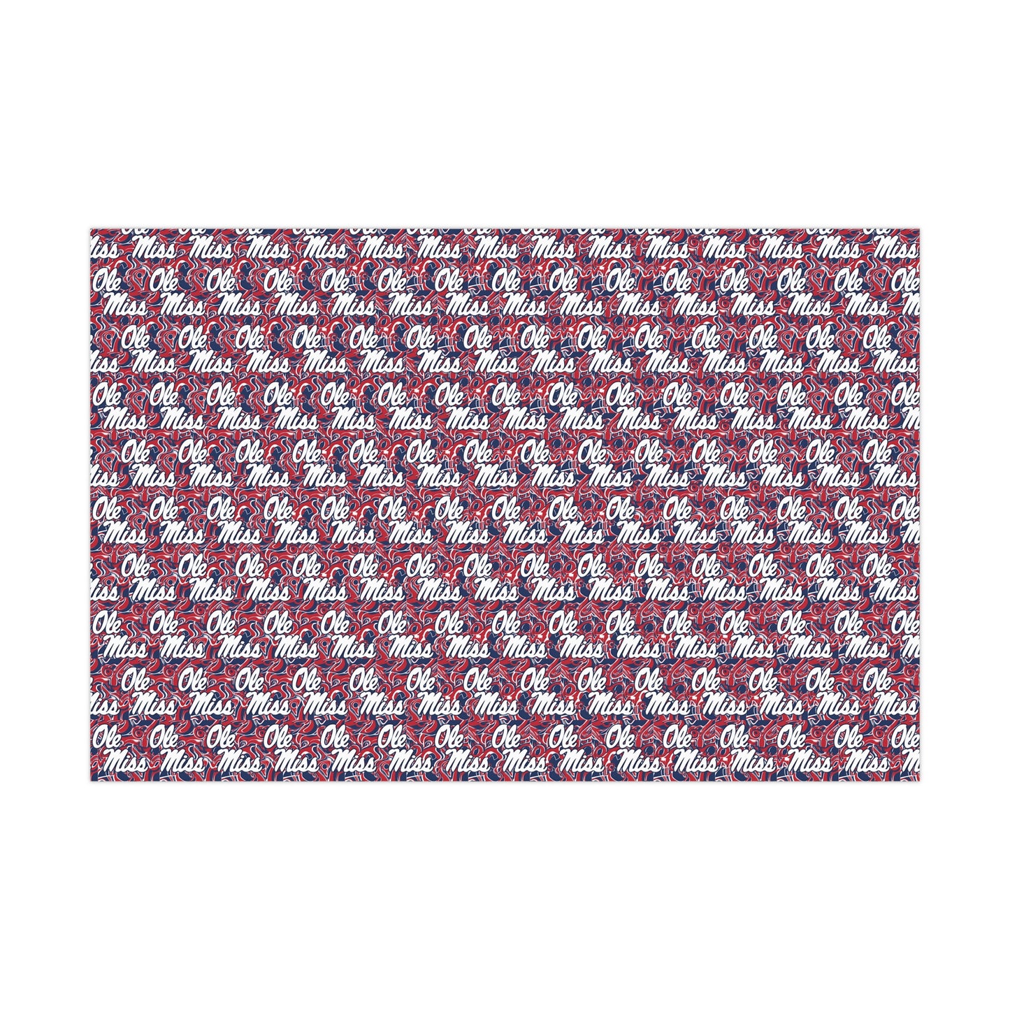 Ole Miss Abstract Gift Wrap Papers