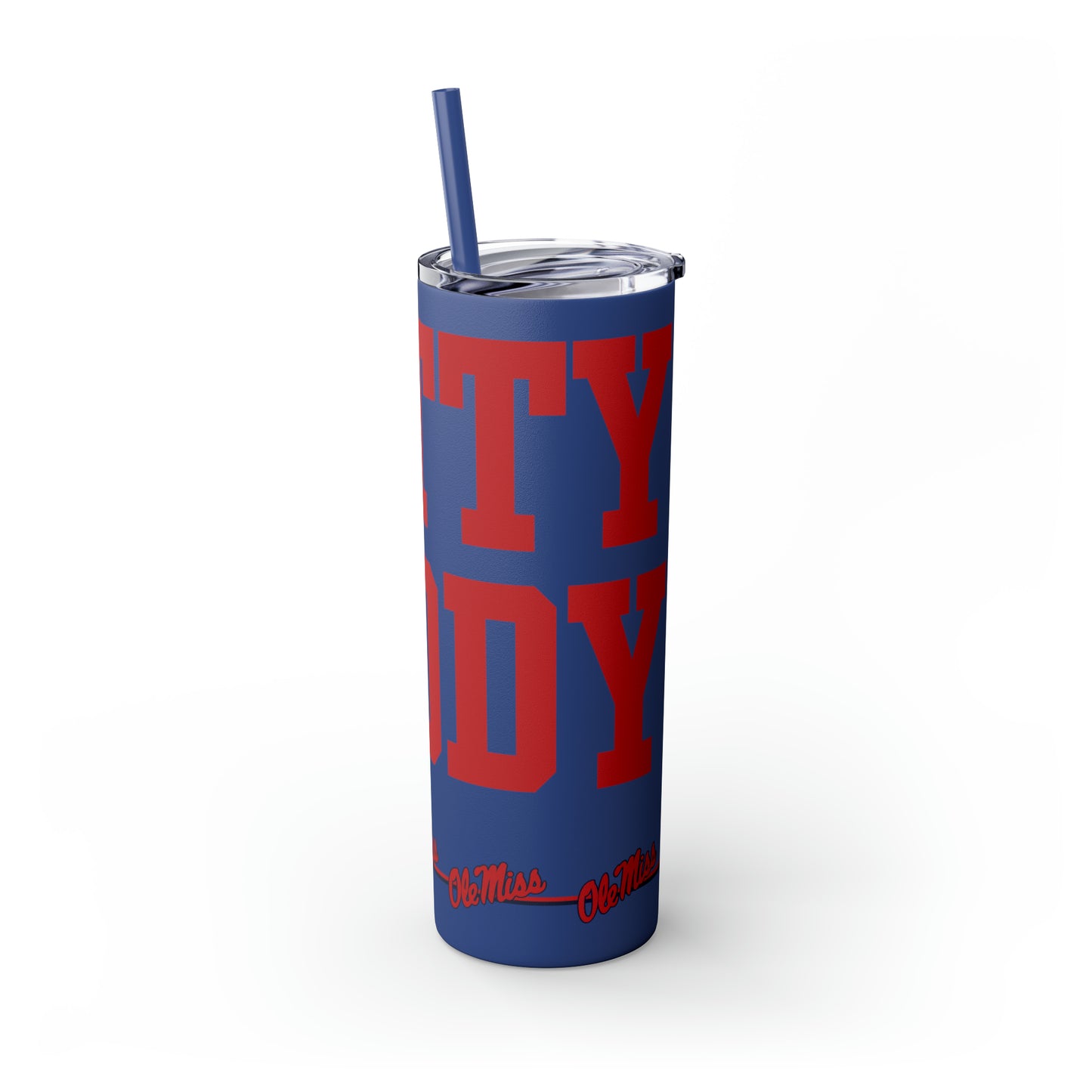 Hotty Toddy Skinny Tumbler with Straw, 20oz