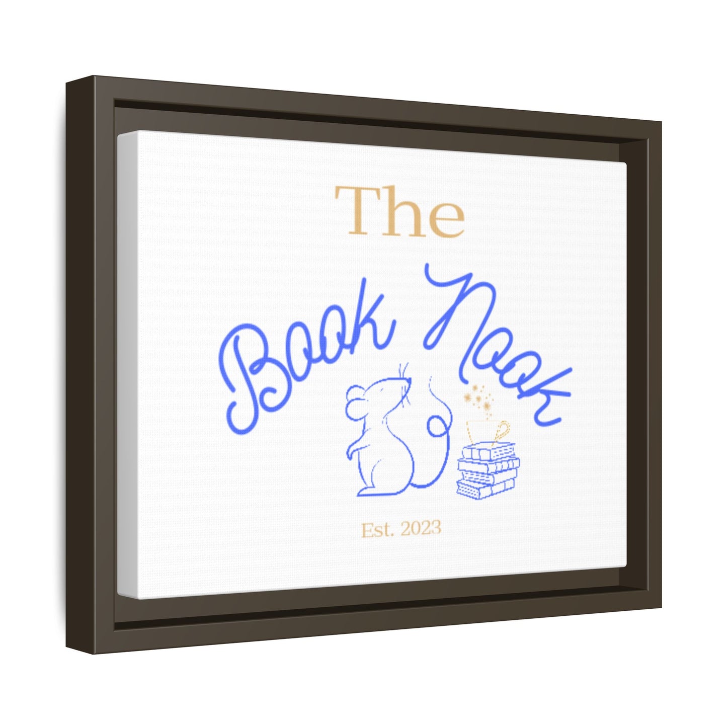 The Book Nook - Matte Canvas, Framed (Multi-color)