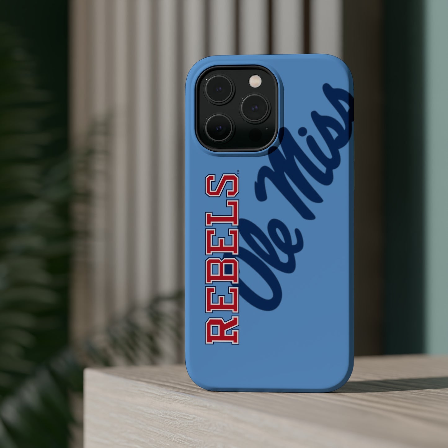 Ole Miss Rebels Iphone 14 MagSafe Tough Case (Blue)