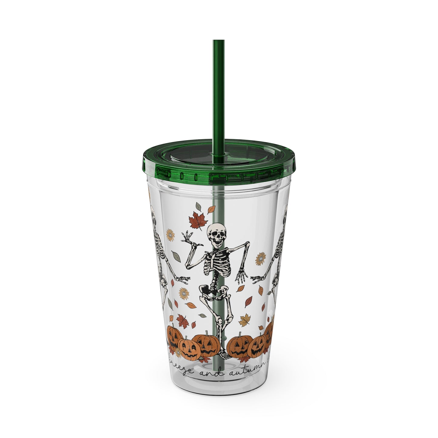 Halloween Sunsplash Tumbler with Straw, 16oz