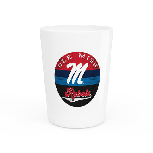 Ole Miss M Shot Glass