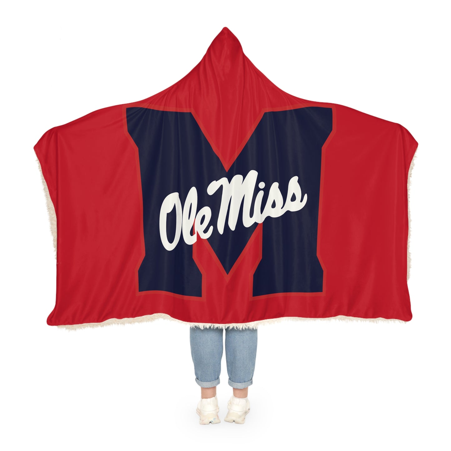 Ole Miss M Snuggle Blanket (Red)