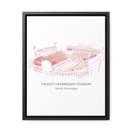 Ole Miss Stadium Gallery Canvas Wraps, Vertical Frame