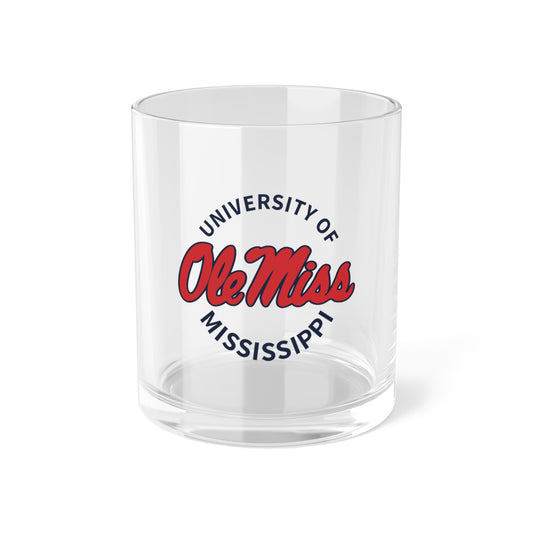 Ole Miss University of Mississippi Bar Glass