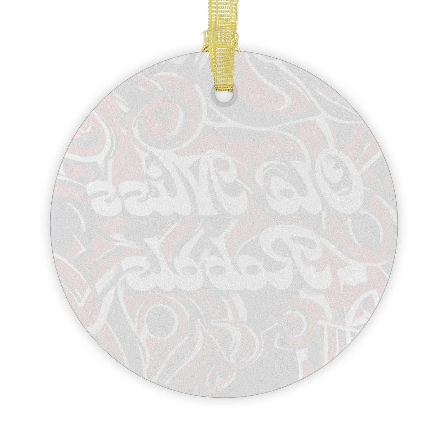 Ole Miss Rebels Glass Ornament (Abstract)