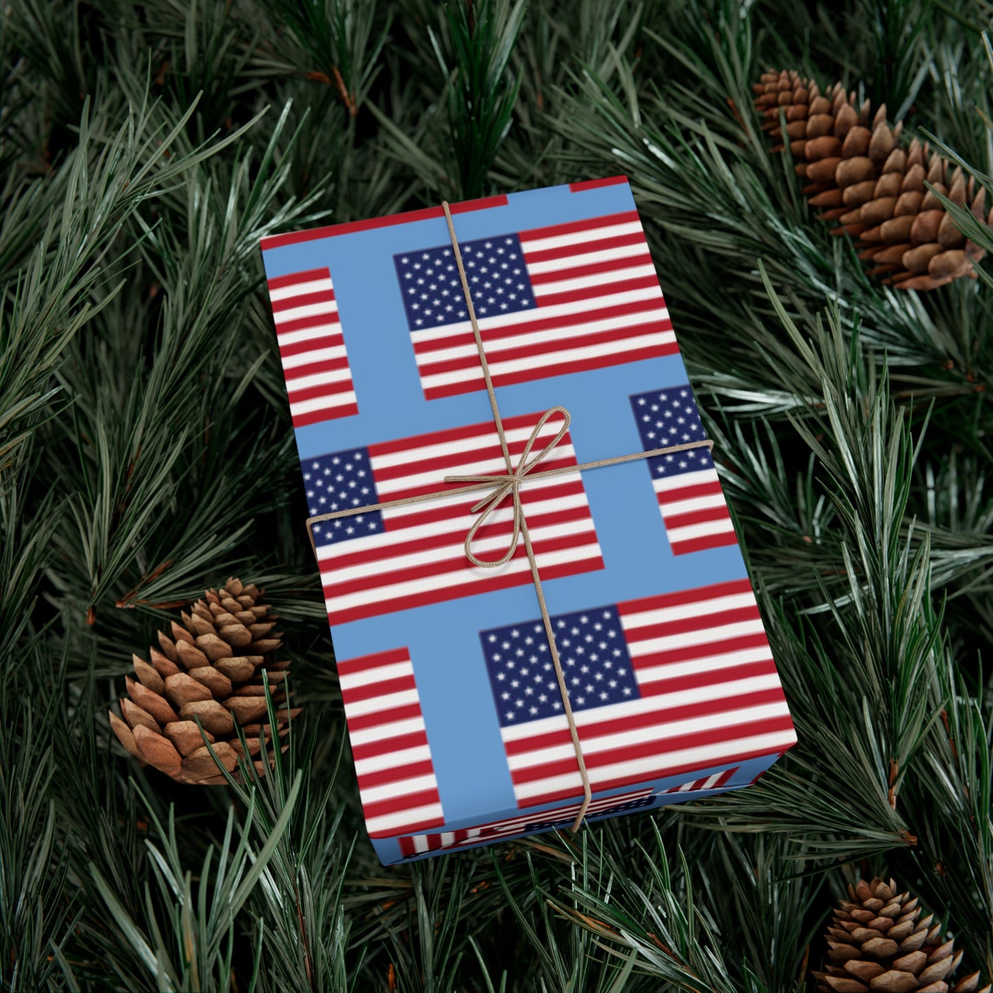 American Flag Gift Wrap Papers