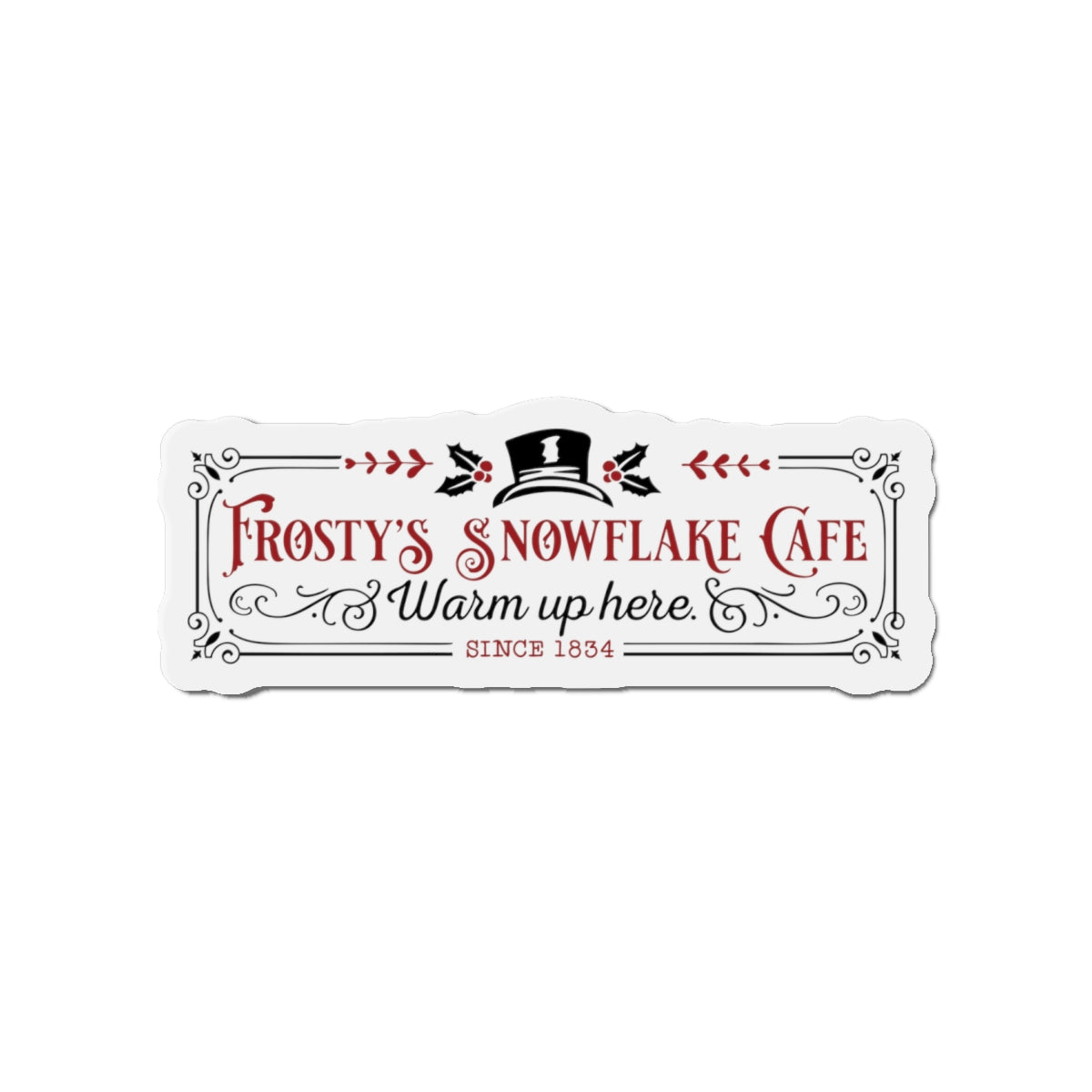Frosty's Snowflake Cafe Die-Cut Magnets