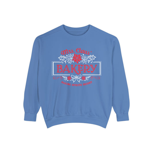 Mrs. Clause Bakery Unisex Garment-Dyed Sweatshirt