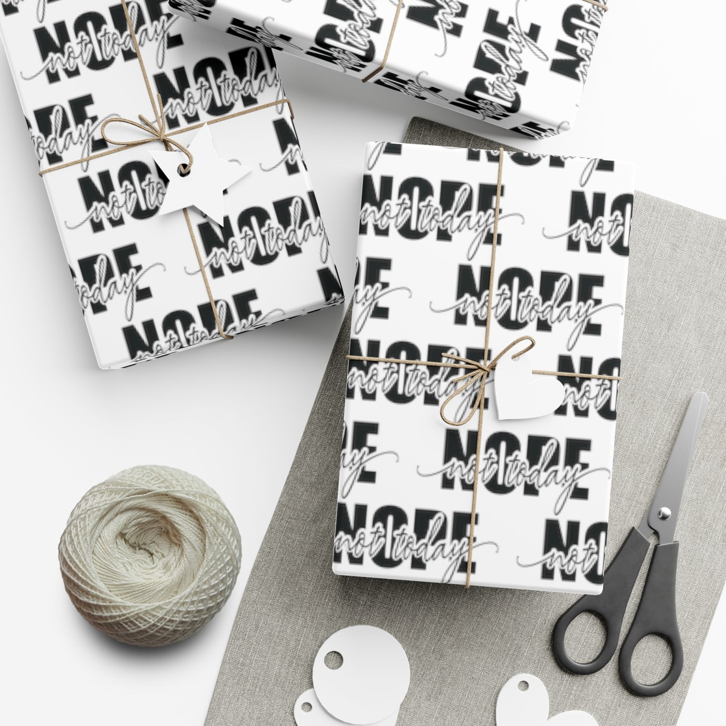 Nope Not Today Gift Wrap Papers