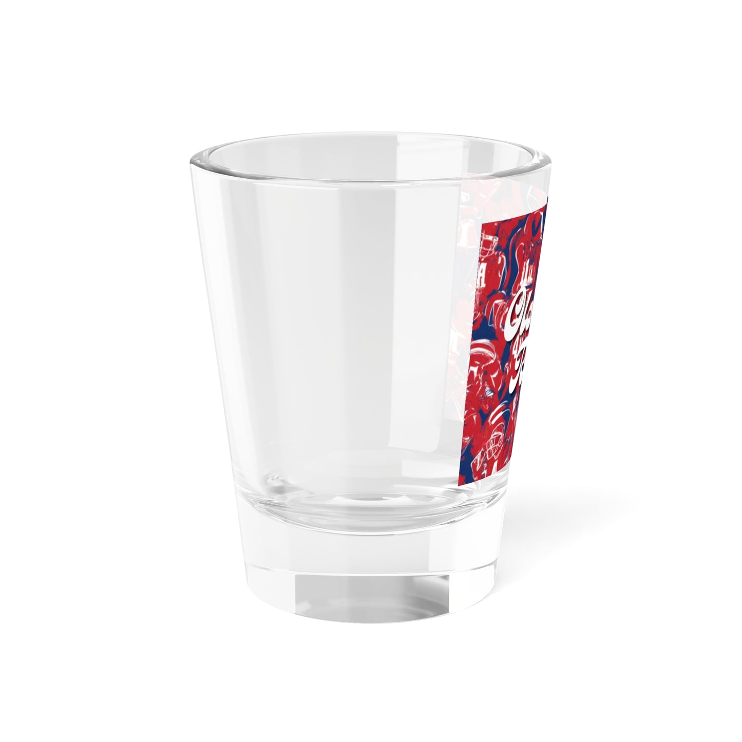 Ole Miss Abstract (Clear) Shot Glass, 1.5oz