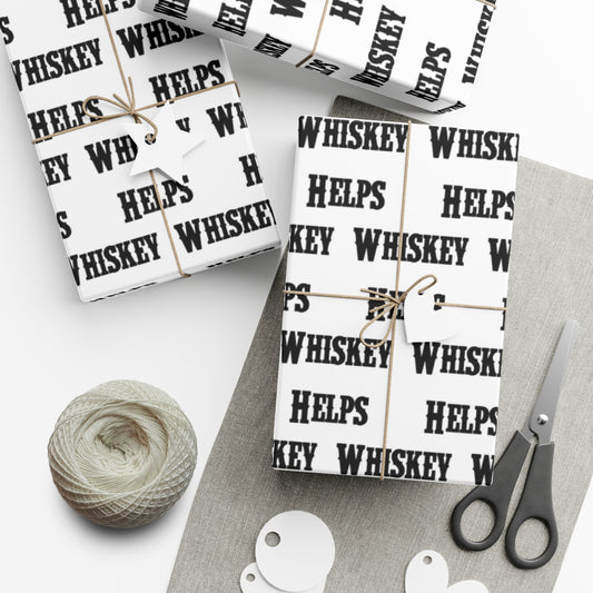 Whiskey Helps Gift Wrap Papers