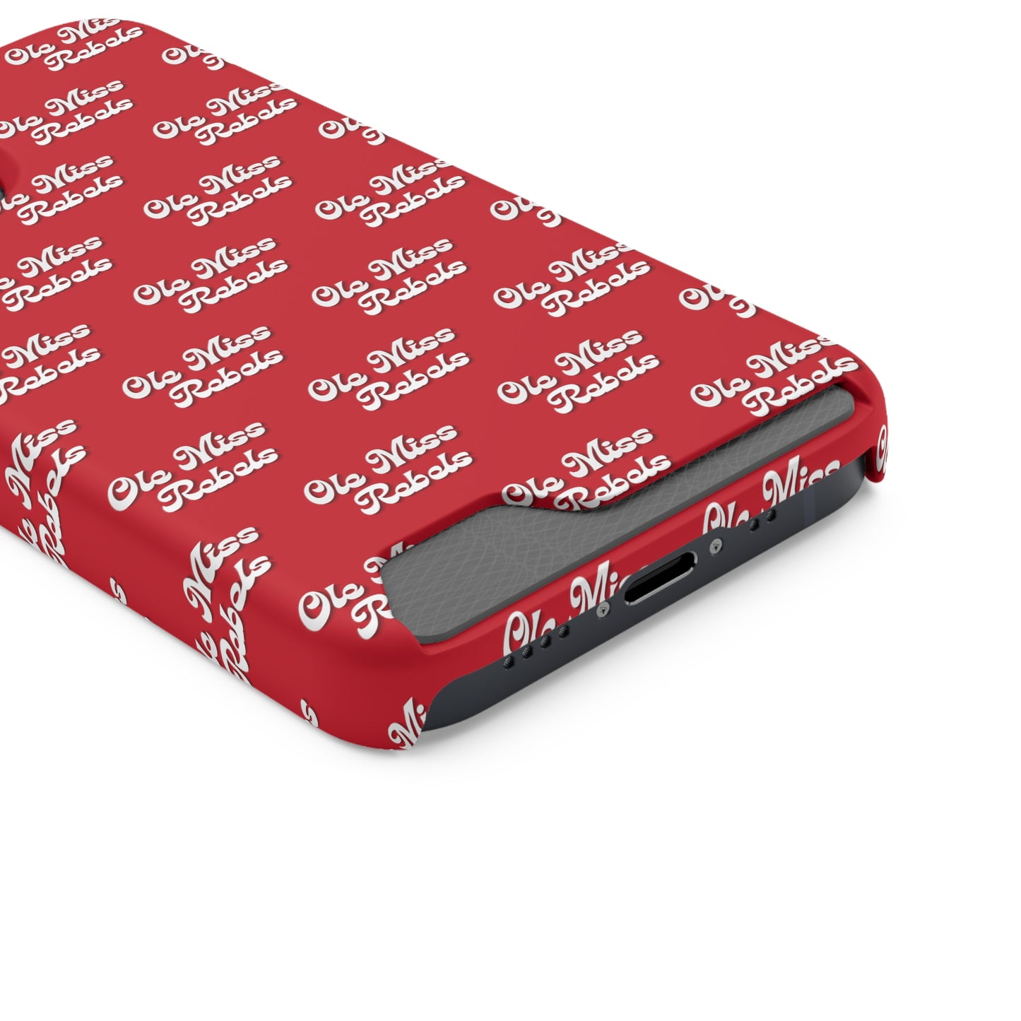 iPhone and Samsung Ole Miss Rebels (RED) Phone Case With Card Holder