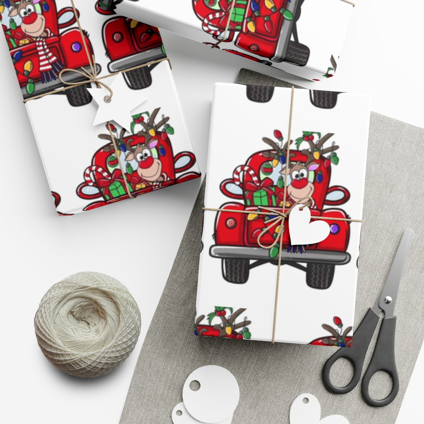 Reindeer Gift Wrap Papers