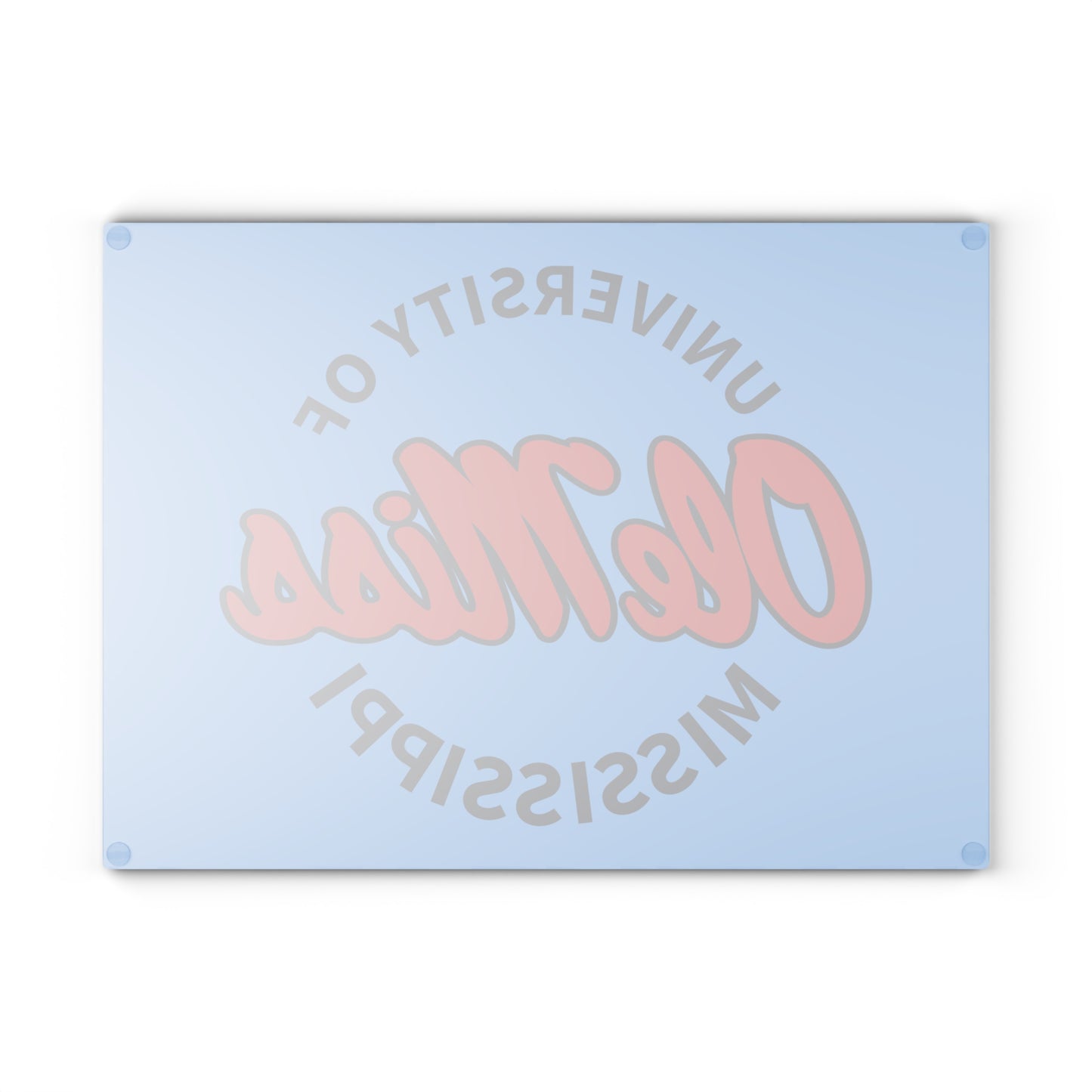 University of Mississippi  Ole Miss Glass Cutting Board