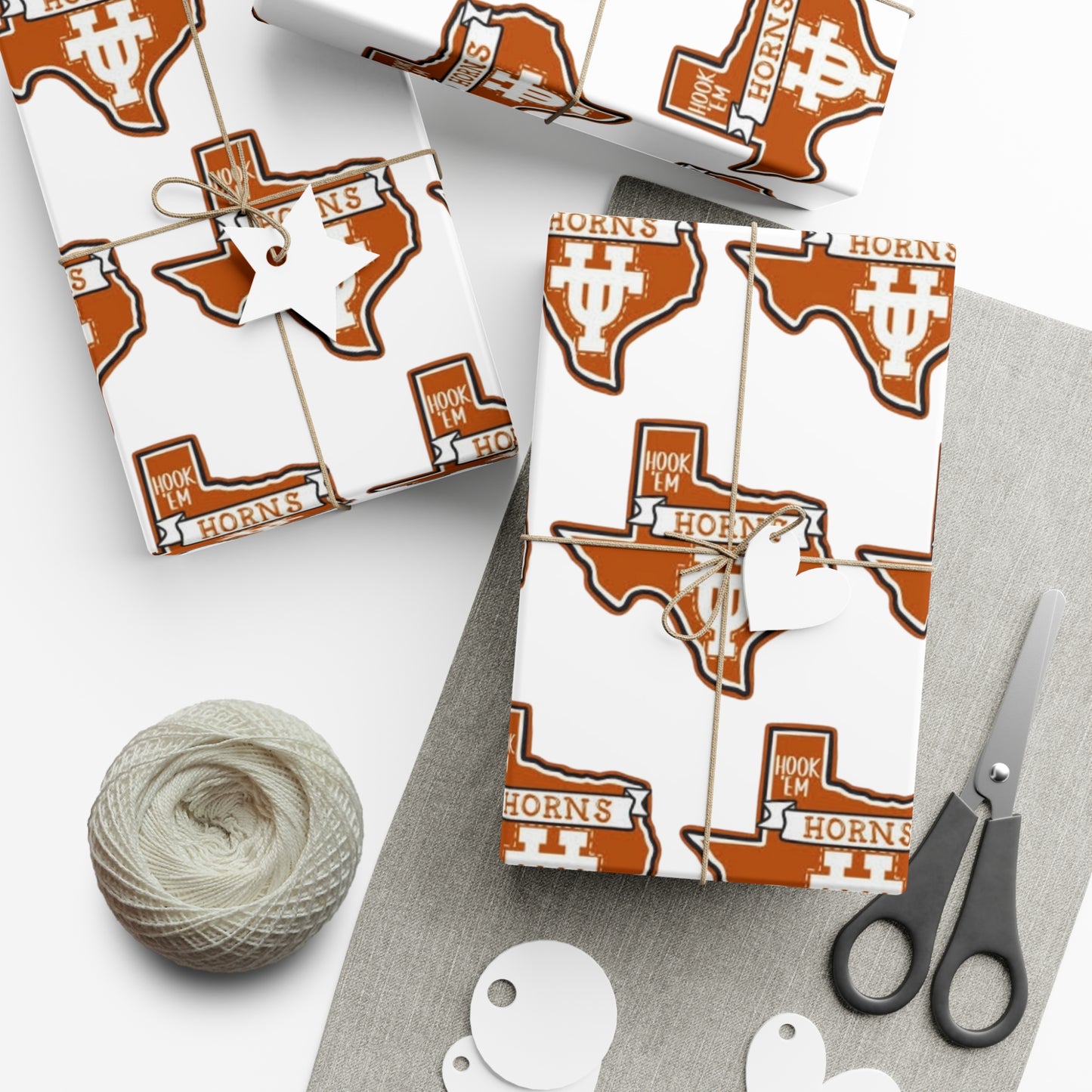 Hook em Horns UT Gift Wrap Papers
