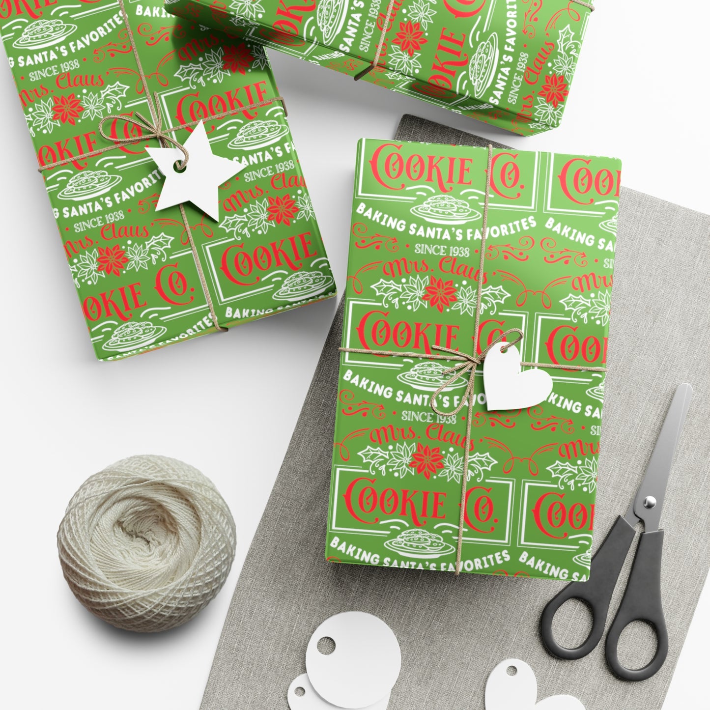 Mrs. Clause Cookie Company Gift Wrap Papers