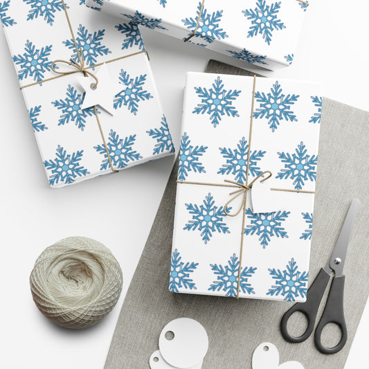 Snowflake Gift Wrap Papers