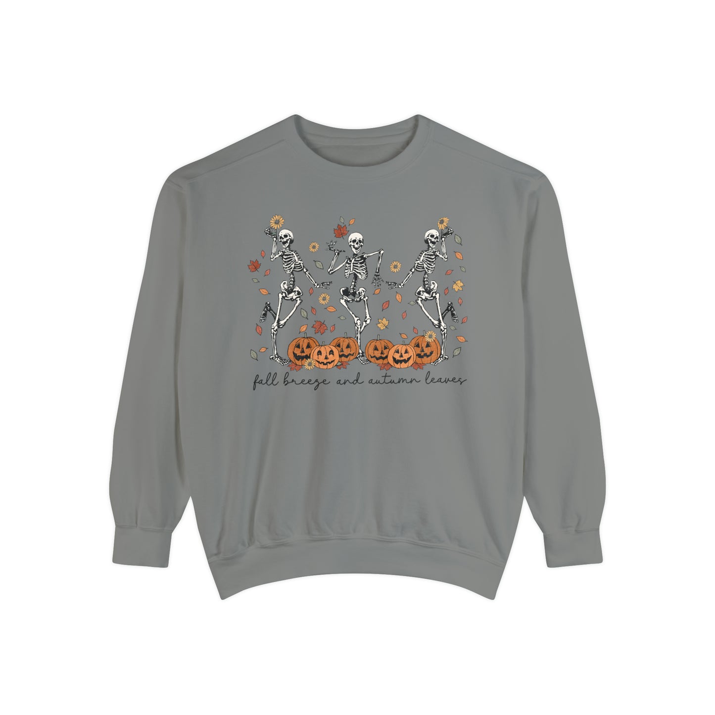 Dancing Skeleton Unisex Garment-Dyed Sweatshirt