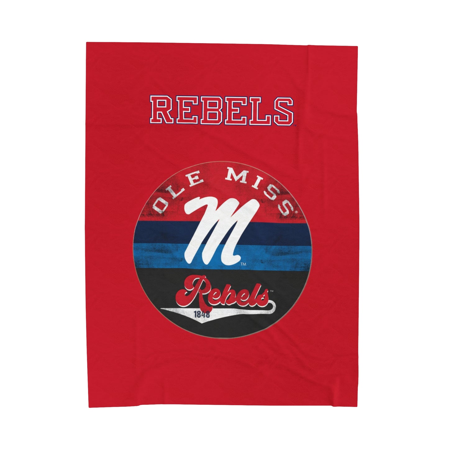 Ole Miss Rebels Velveteen Plush Blanket
