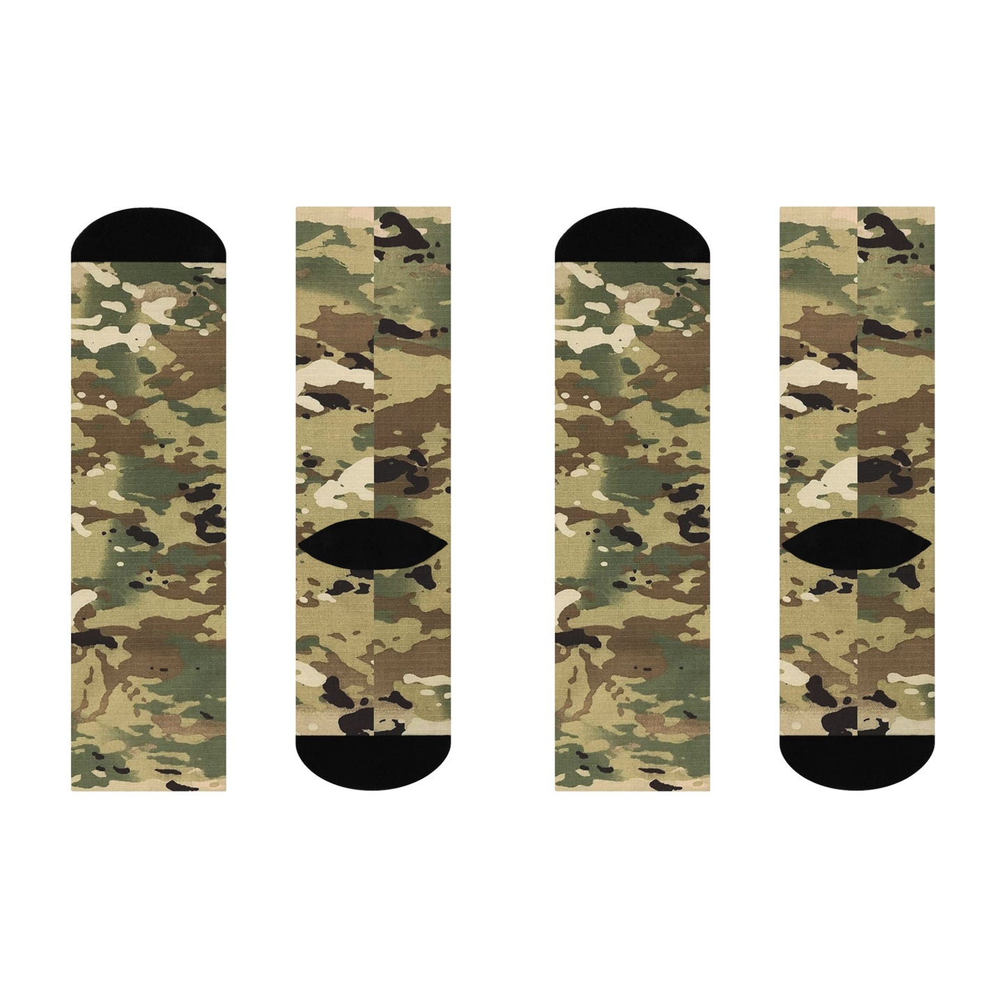 Camouflage (None Digital) Cushioned Crew Socks