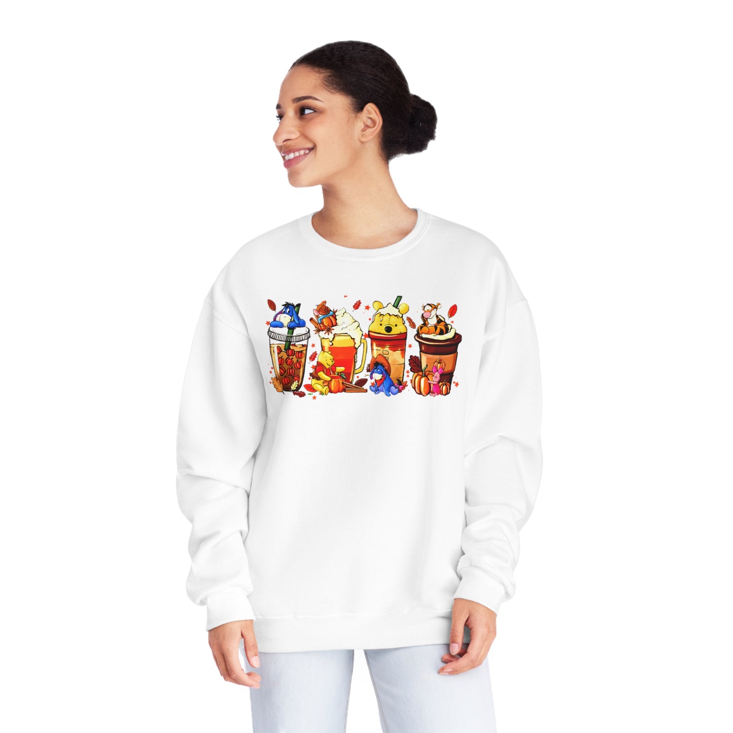 Pooh Bear Latte Unisex NuBlend® Crewneck Sweatshirt