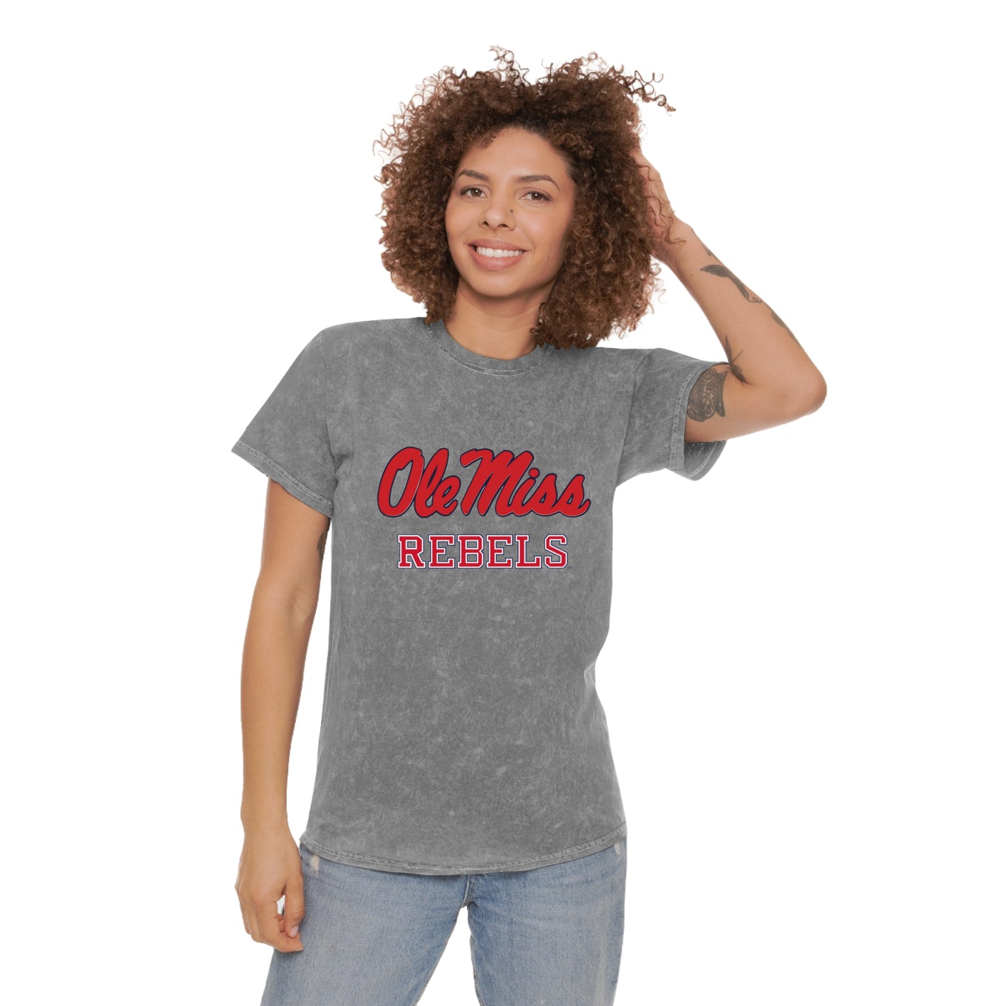 Ole Miss Rebels Unisex Mineral Wash T-Shirt