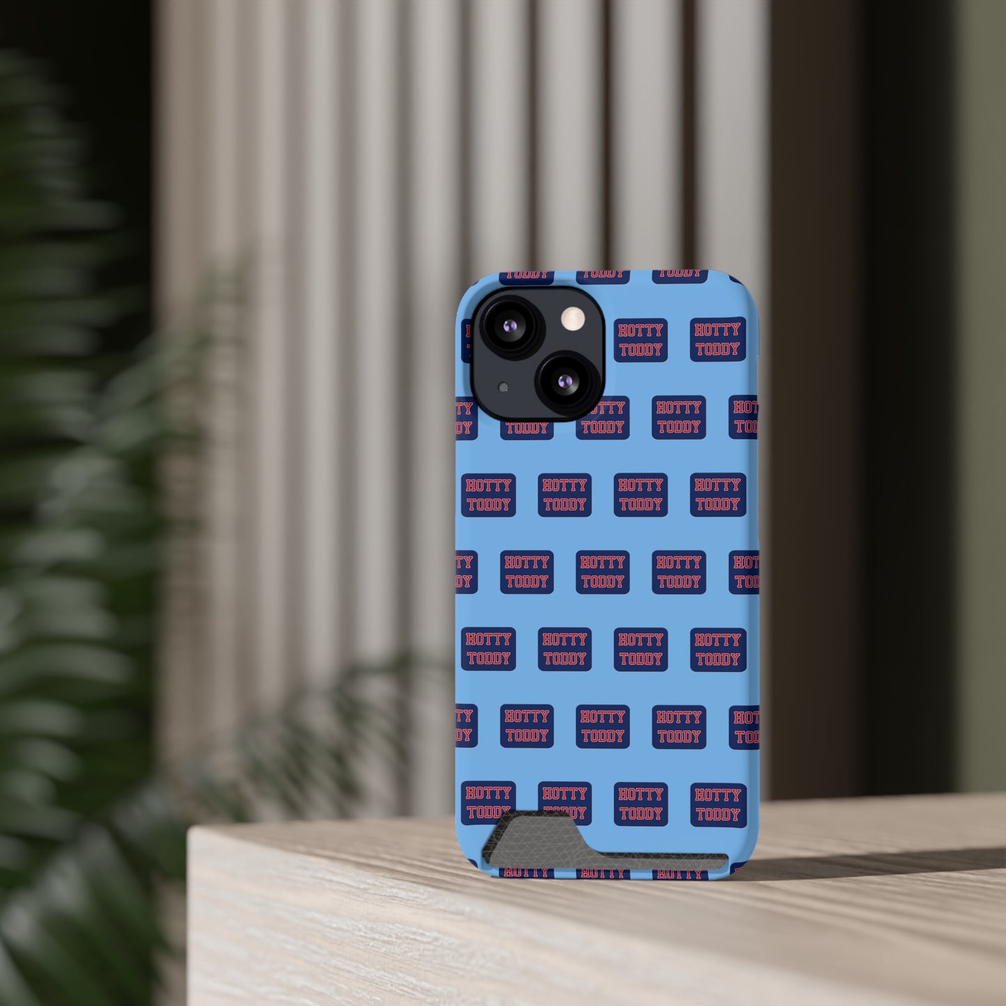 iPhone and Samsung Hotty Toddy (BLUE) Phone Case With Card Holder