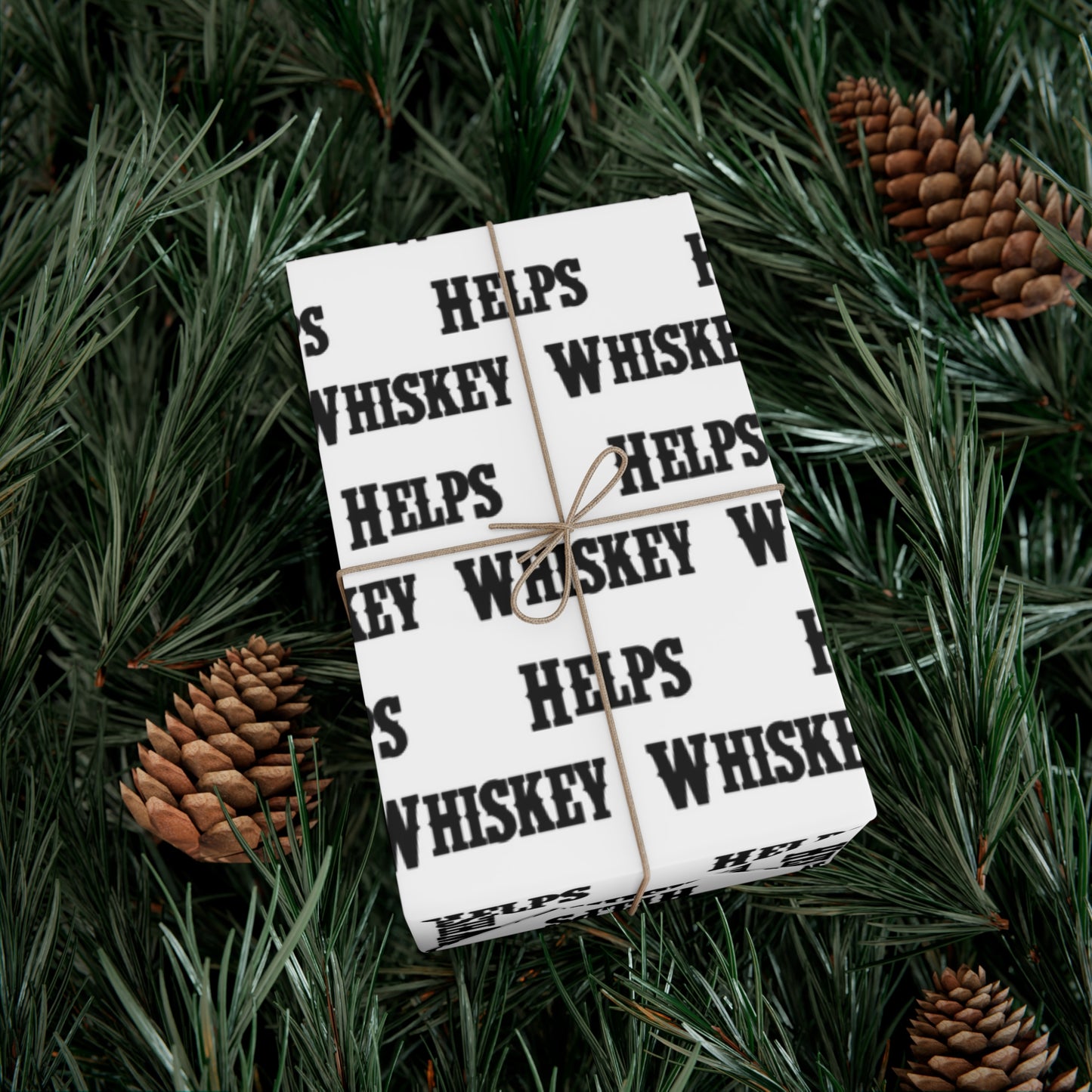 Whiskey Helps Gift Wrap Papers