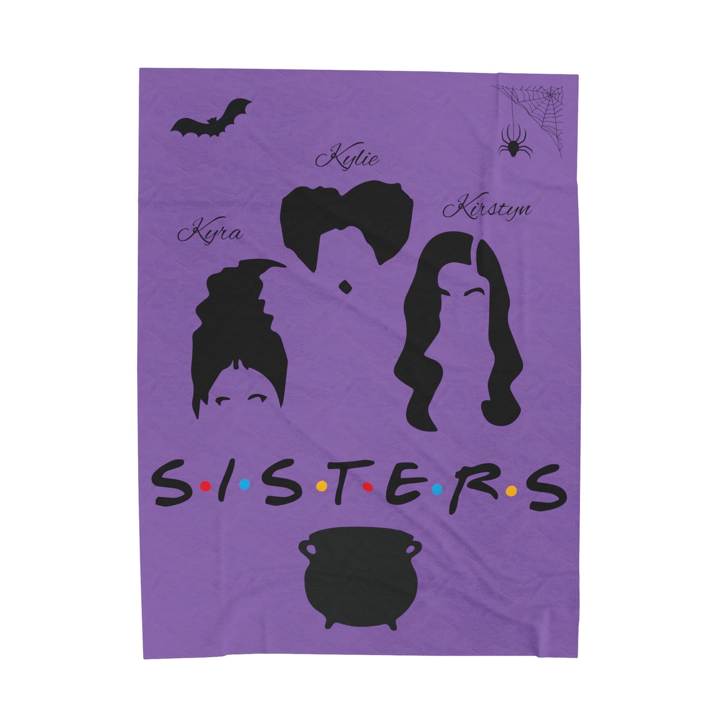 Sanderson Sisters (custom names) Velveteen Plush Blanket