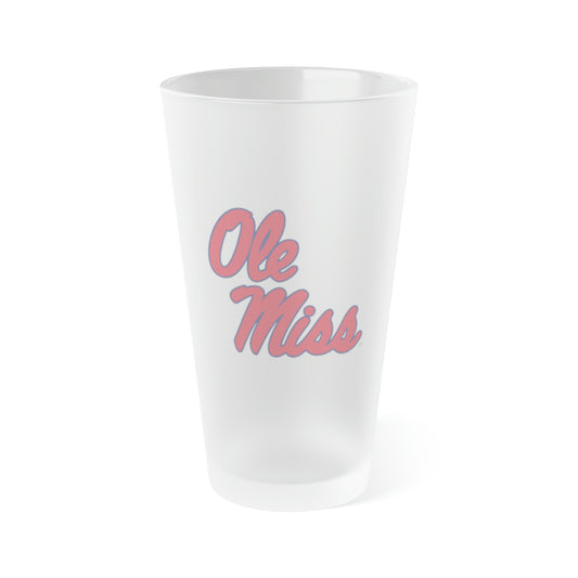 Ole Miss Frosted Pint Glass, 16oz