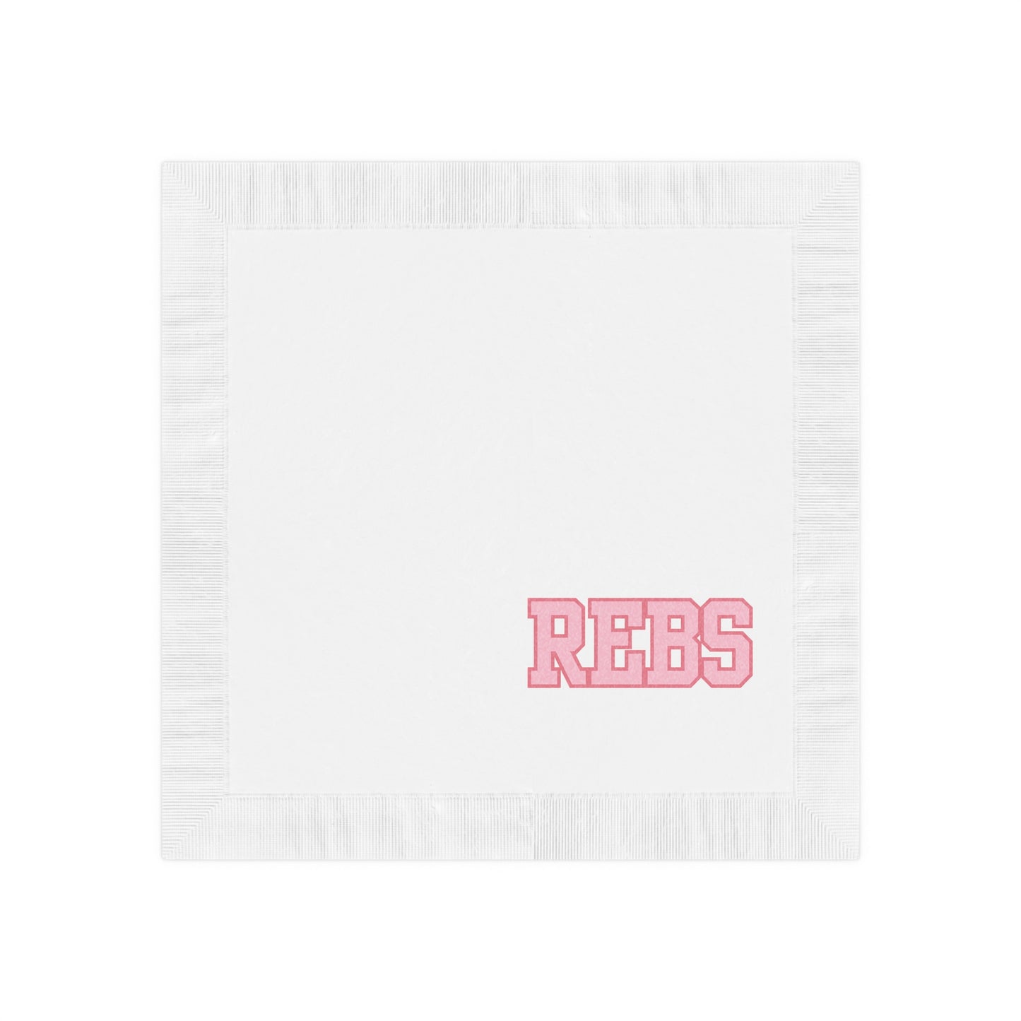 REBS White Coined Napkins