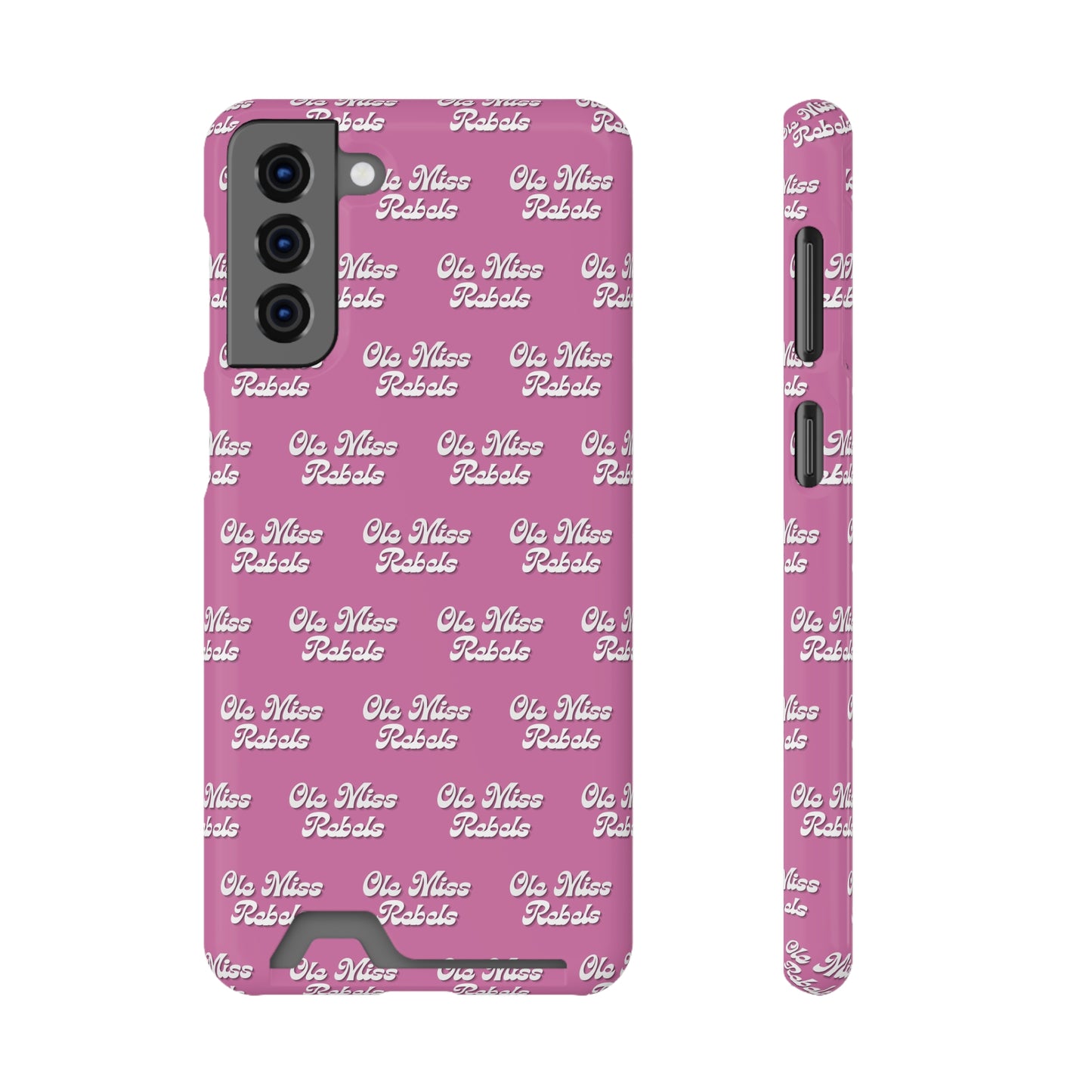 iPhone and Samsung Ole Miss Rebels (PINK) Phone Case With Card Holder