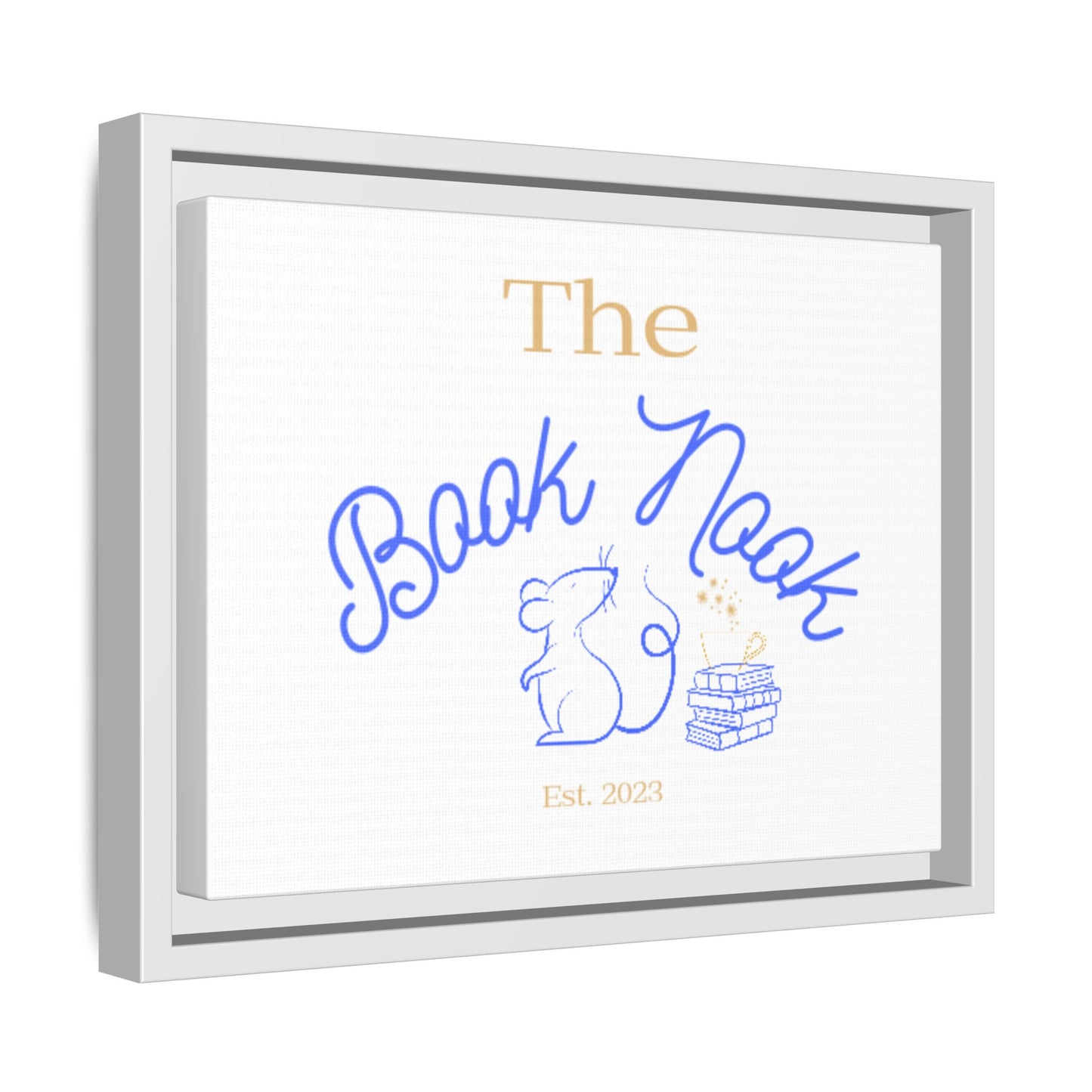 The Book Nook - Matte Canvas, Framed (Multi-color)
