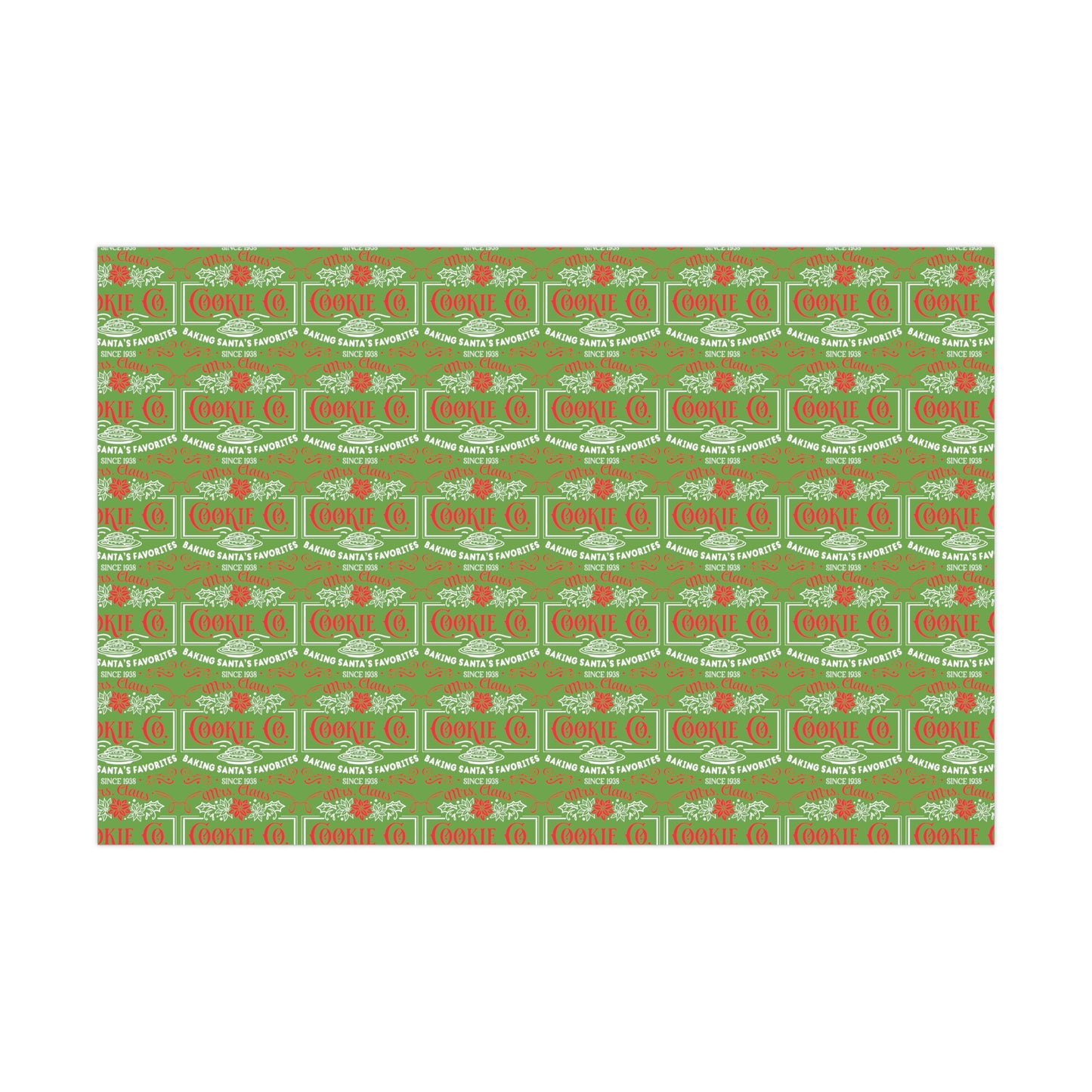 Mrs. Clause Cookie Company Gift Wrap Papers