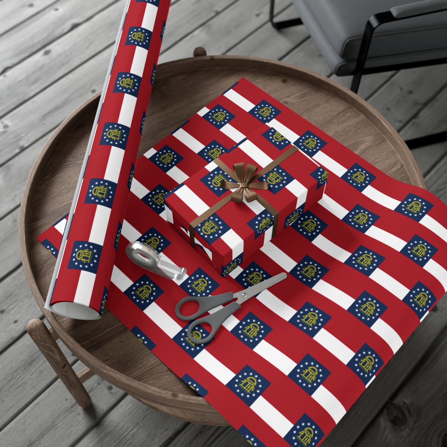 Georgia Flag Gift Wrap Papers