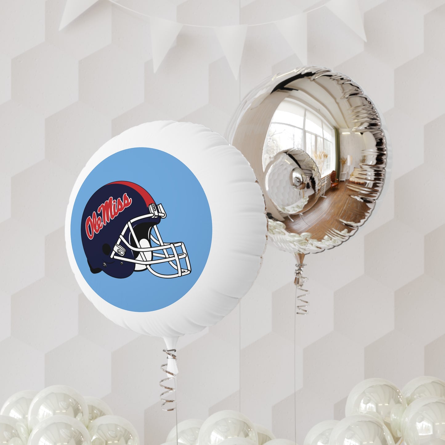 Ole Miss Football Helmet Mylar Helium Balloon