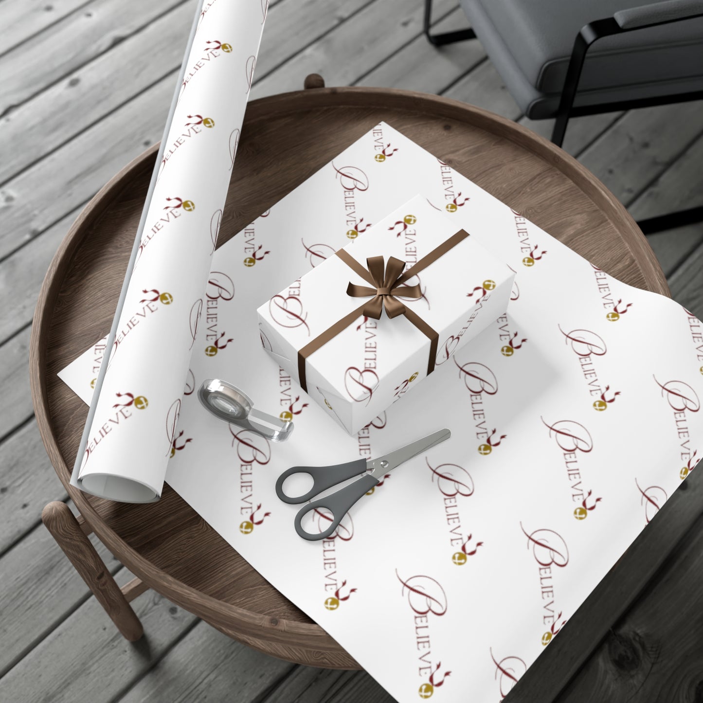 Believe Gift Wrap Papers (WHITE)