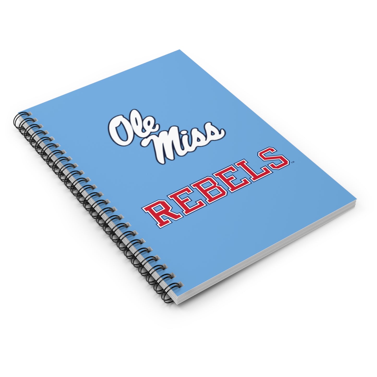 Ole Miss Rebels Spiral Notebook - Ruled Line - BLUE