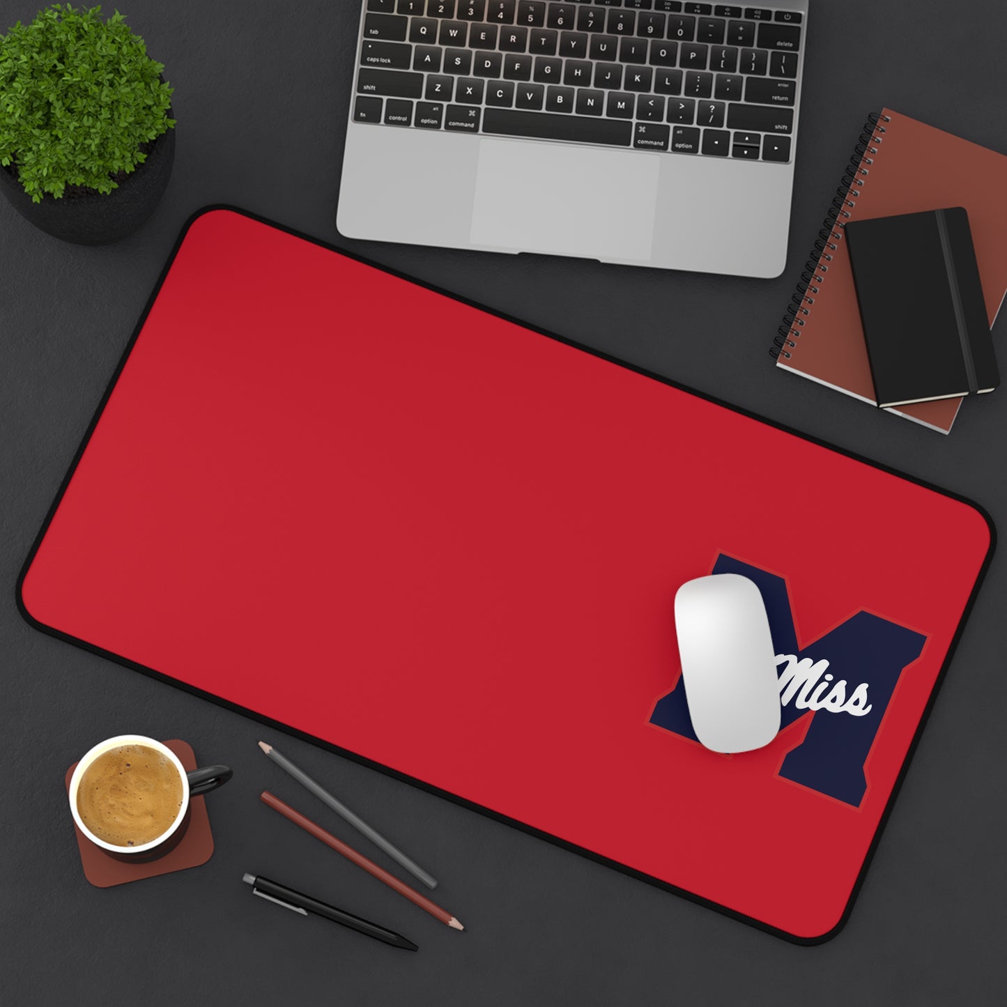 Red M Ole. Miss Desk Mat