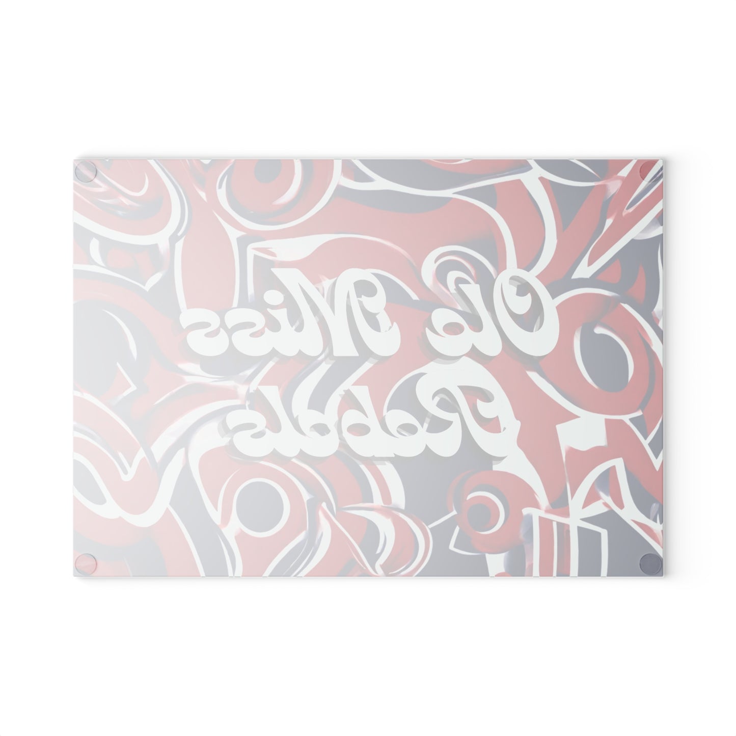 Ole Miss Abstract Glass Cutting Board